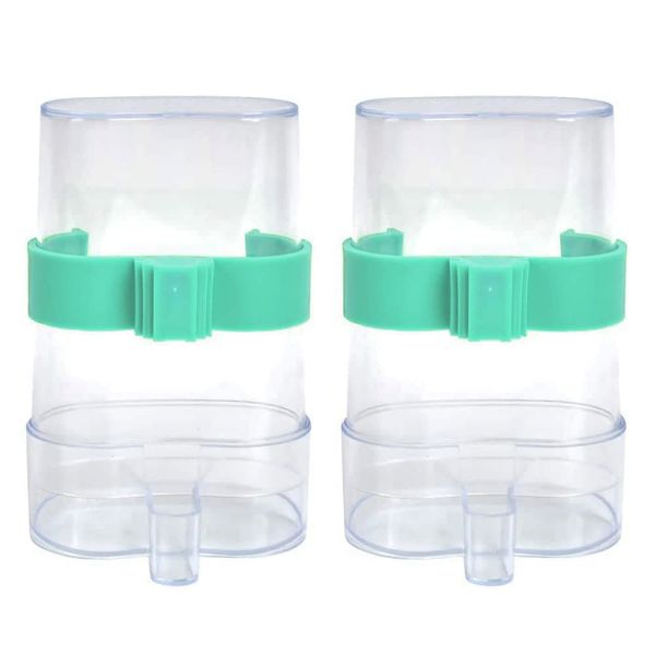 2 Pcs Bird Cage Water Dispenser Automatic Bird Feeder Bird Automatic Feeding Device for Parrots Budgie Cockatiel Lovebirds