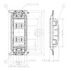 Panasonic Metal Wide Outlet WTF1502WK White