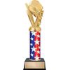 Customizable 11" Baseball Fireball Pennant Star Trophy Award, Engrave Now