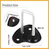 Partuto 2pcs Car Hood Lock Latch Upper Replacement 51237347412 Metal Replacement