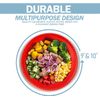 120Pack Red Plastic Plates 9" Disposable Round Plates Microwave-safe for Parties