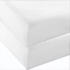 4U'LIFE 2-Pack Fitted Sheets,Prime 1800 Series, Ultra Soft & Comfortable, Double Brushed Microfiber (White, 2-Pack Full)