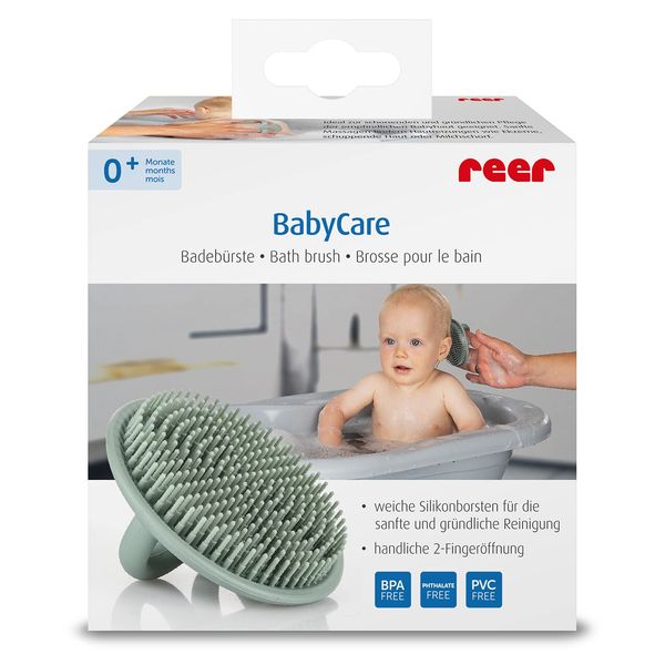 BabyCare Badebürste aus Silikon, für extra weiche und sanftes Baden Deines Baby