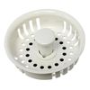 Plumb Pak PP820-26 PlumPak Replacement Sink Basket Strainer With Adjustable Post, Plastic, No Size, White