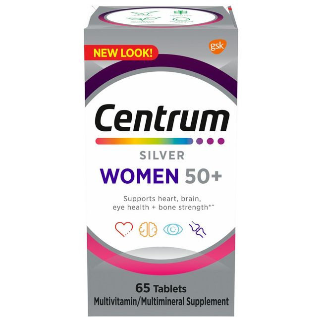 Centrum Silver Multivitamins for Women over 50, Multimineral Supplement with Vit