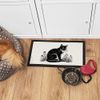 'Cat in Garden' Pet Feeding Mat (PM00026856)