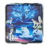 Cigarette Case for Cigarettes Metal Wolf Wolves Various Designs (Motiv25)