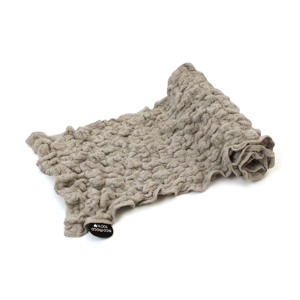ecomoco Mokomoko Face Towel 3. Wolf Gray MOFT-03