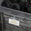 100 Pack Natural Plastic Wire Shelf Label Holders Easy Clip Design