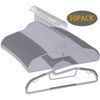 S-Shape Plastic Hangers Non Slip 50 Pack 360° Swivel Hook Space Saving Organizer
