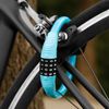 Yesmin 4 Digit Resettable Cable Code Bike Lock, Weatherproof Anti Theft Bicycle Lock(Black)
