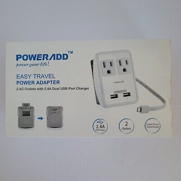 Poweradd Easy Travel Power Adapter UK/US/AU/EU/JP Wall Plugs