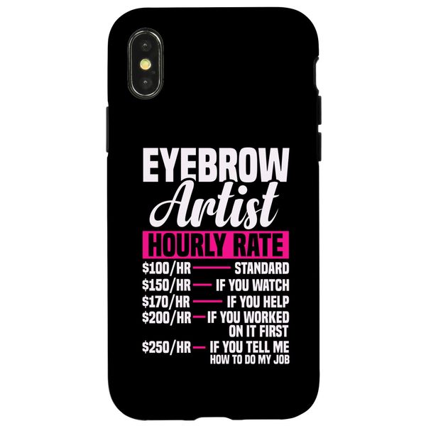 iPhone X/XS Brow Tech Eyebrow Pencil for Eyebrow Technician Microblading Case