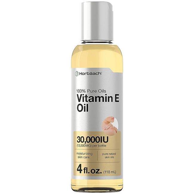 Vitamin E Oil 30,000 IU 100% Pure Oils Moisturizing Oil Skin And Face, 4 Fl Oz