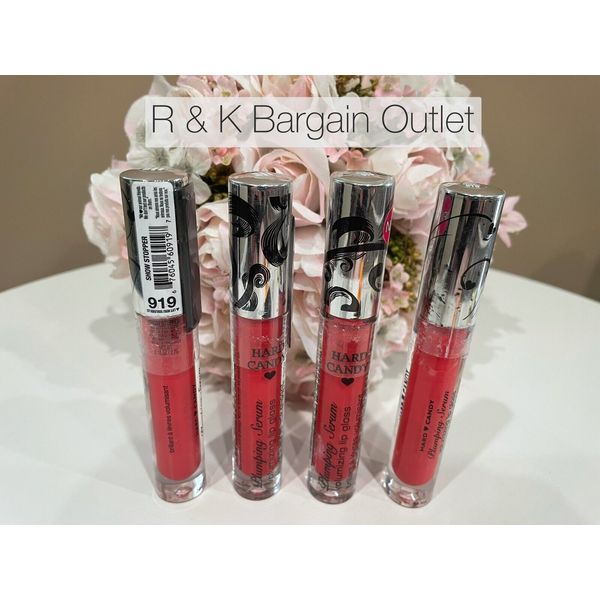 HARD CANDY VOLUMIZING LIP GLOSS Plumping Serum 919 Show Stopper .1 oz Ea 4 pcs