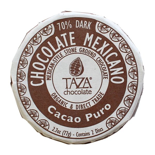 Taza Chocolate Organic Mexicano Disc 70% Dark Chocolate, Cacao Puro, 2.7 Ounce (1 Count), Vegan