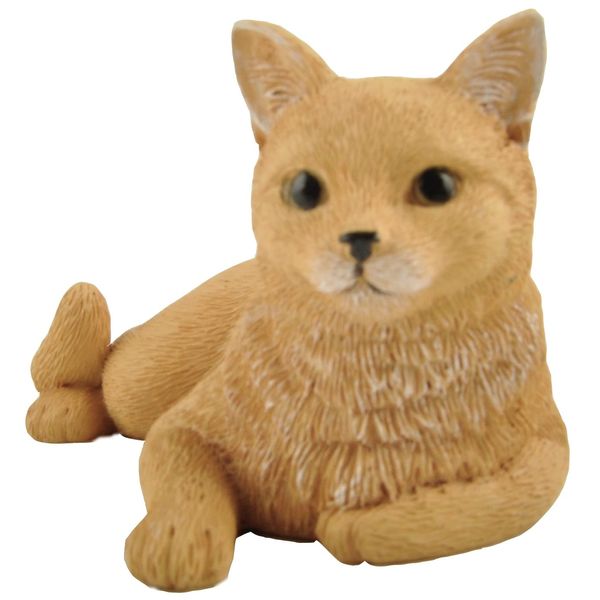 JFSM INC. Holiday Stocking Stuffer 3" Orange Cat Posing Figurine - Gifts for Cat Lovers, Cat Lover Gifts for Women, Home Decor for Cat Lovers