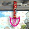 Crystal Devil Broken Heart TSURIKAWA PK Ring Car Bus Handle Strap Fabric RDD X1