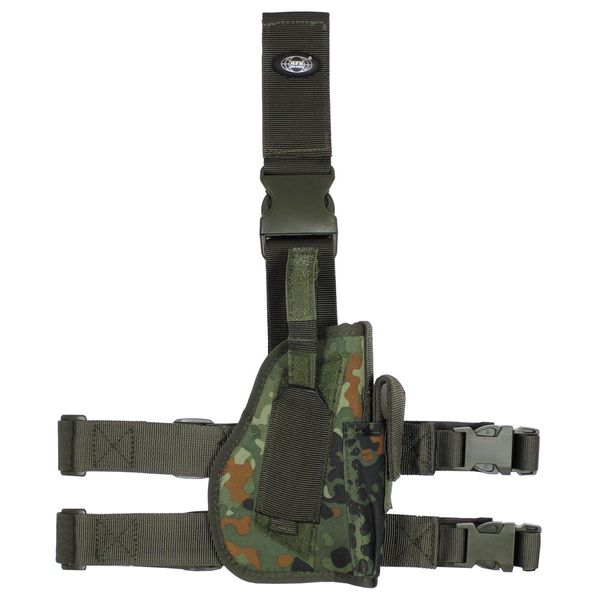 MFH Right-handed Tactical Leg Holster Flecktarn