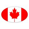 CafePress Canada Flag Oval Sticker Oval Car Bumper Sticker