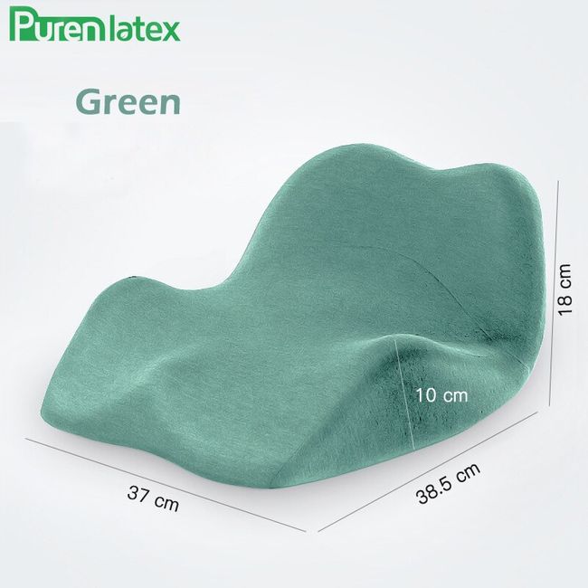 PurenLatex Chair Lumbar Pillow Support Seat Cushion Memory Foam for Lower  Back Pain Relief Improve Posture and Protect Your Back