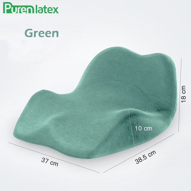 PurenLatex Chair Lumbar Pillow Support Seat Cushion Memory Foam for Lower  Back Pain Relief Improve Posture