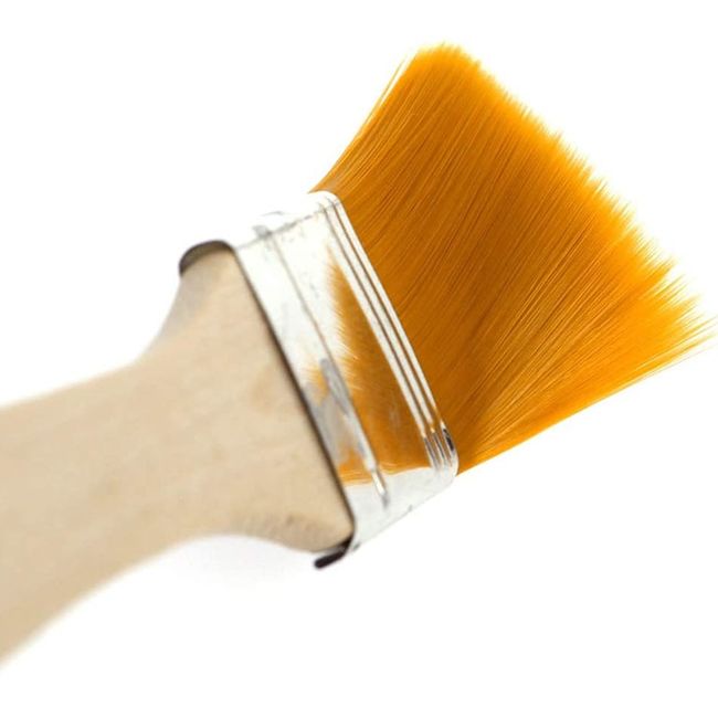 1 Set 15pcs Paint Brushes with Wooden Handle Bristle Brushes for Wall and  Furniture Paint (The Original Wood Color) 