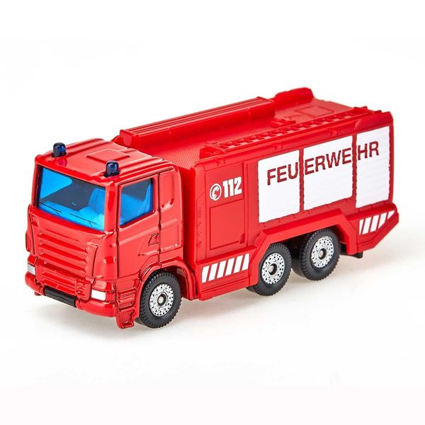 siku 1034, Fire Engine, Metal/Plastic, Red, Trailer hitch