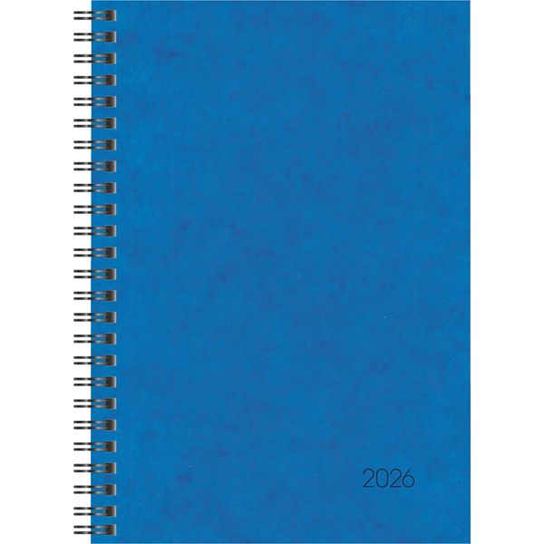 BRUNNEN Buchkalender Mod. 796 2026 | A5, Karton, blau