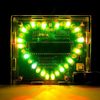 LED Heart-Shaped Light Electronics Module, Electronic DIY Circuit Kit Single Chip Microcomputer for Soldering Practice