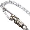 Kerbl 321415 70 cm PVC coated tether chain with panic hook and carab.