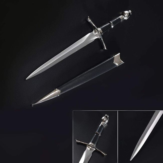 Medieval Sword，Battle Ready，Full Tang, Sharp，Scabbard (Silver Sword of Freedom)