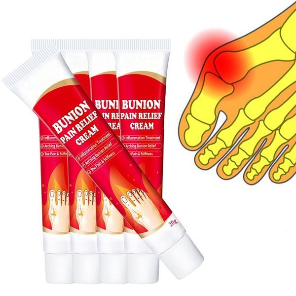 [Genuine Effective] 5pcs x 20g Bunion Gout Arthritis Pain Relief Cream Treatment Thumb Overlapping Joint Wrist Toe Pain Ointment Herbal, 5pcs