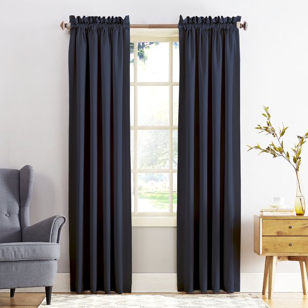 Sun Zero Barrow Energy Efficient Rod Pocket Curtain Panel Pair