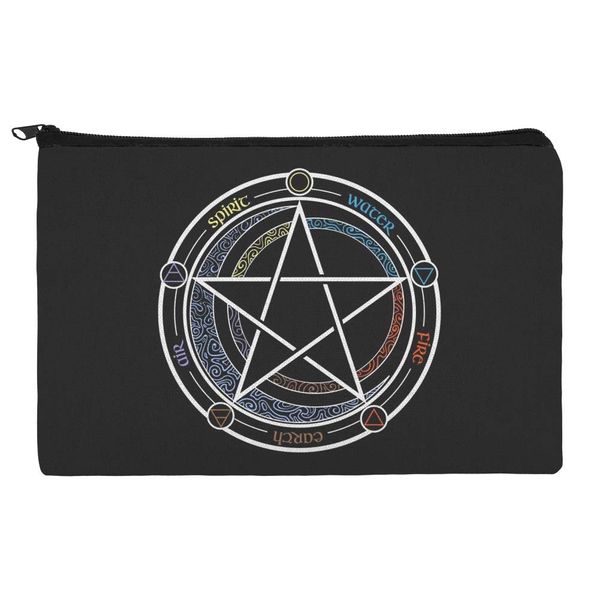 GRAPHICS & MORE Pentagram Pentacle Star Wiccan Witch Makeup Cosmetic Bag Organizer Pouch