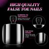 AIMEILI Soft Gel Full Cover Toe Nail Tips, 550PCS Clear Gel Nail Tips False Nail Artificial for Nail Extension, Acrylic False Press on Nails with Case for Nail Art Salon and Home DIY, 11 Sizes 007