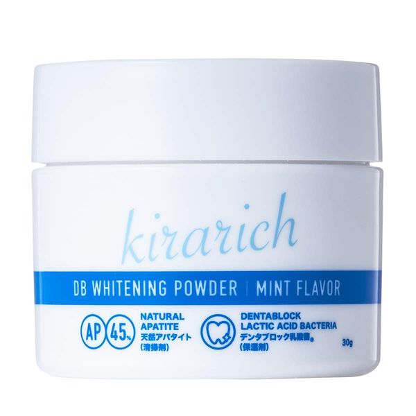 Whitening Toothpaste, Whitening Powder, 45% Natural Apatite, Patent Ingredient, Lactobacillus Kirarich, 1.1 oz (30 g)