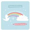 Welsh Language Baptism Card with Rainbow Design, 15 x 15 cm