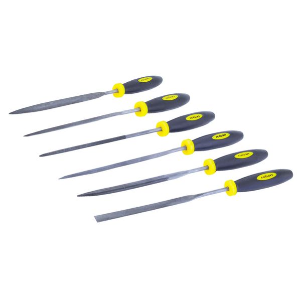 Rolson 24615 6 pc 140 mm Needle File Set