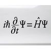 Schrodinger's Theory Formula Vinyl Decal - Mathematical Equation - Die Cut Decal