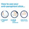 Dove Original Antiperspirant Deodorant Stick 40ml Bundle — Grooming Essentials and Hygiene Body Care for Men and Women — Pack of 6
