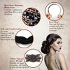 MWOOT 1920s Flapper Headbands for Women Roaring 20s Party Costumes, 3 Pieces Black White Green 20s Hair Accessories, Women 20s Vintage Flapper Hair Hoop, 1920S Theme Hair Accessory