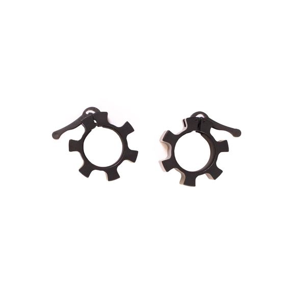 Bodypower Aluminium Quick Release Olympic Collars (Pair) BLACK