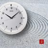 SEIKO 11 Inch St John Brushed Metal Wall Clock