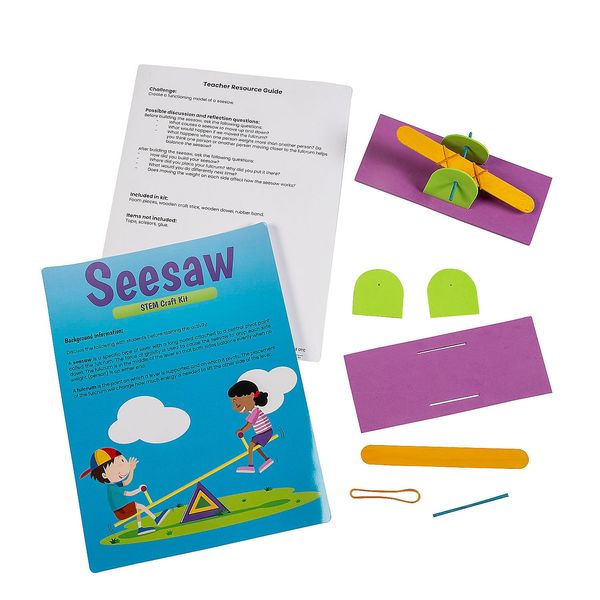 Fun Express STEM Seesaw Educational Craft Kit - Makes 12