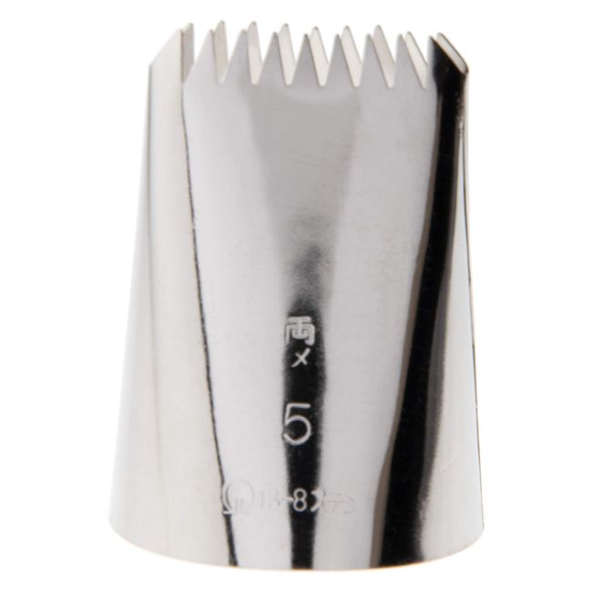 Endoshoji WKT36005 Commercial Nozzle Tip for Both Eyes, No.5, 18-8 Stainless Steel, Made in Japan