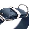 HUNTER AALBORG SPECIAL Dog Collar, Leather, Durable, Comfortable, 45 (S), Dark Blue