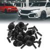 sourcingmap 20pcs Plastic Rivet Car Fender Push-Type Fastener Clips 4D0-807-300
