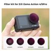 K&F Concept 4 Pack Screw On ND/PL Filter Kit for DJI Osmo Action 5 Pro/ Action 4