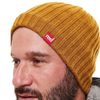 Red Original Unisex Knitted Beanie, Roam (Mustard)